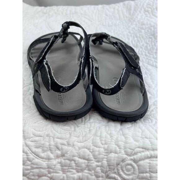 Merrell Women Gray Strap Beach Vacation Summer Sandals Size 8 - Great Condition! - Picture 5 of 9